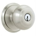 thumbnail image 1 of Schlage F51VGEO619 Georgian Entry Knob, Satin Nickel, 1,, 1 of 6