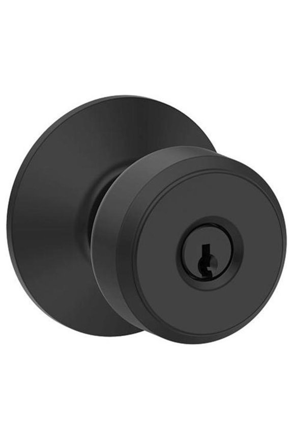 Lock 043156462940 Bowery Entrance Lock Knob, Matte Black