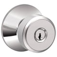 thumbnail image 1 of Schlage F51ABWE625 Bowery Keyed Entry Door Knob Set - Chrome, 1 of 3