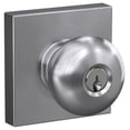 thumbnail image 1 of Schlage F51APLY626COL Plymouth Single Cylinder Keyed Entry Door Knob Set - Chrome, 1 of 7