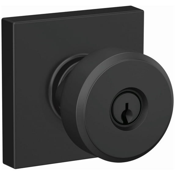 Schlage F51a-Swa-Col Custom Swanson Passage Or Privacy Door Knob Set - Black