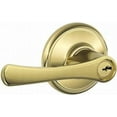 thumbnail image 1 of Schlage F51AVLA605 Avila Single Cylinder Keyed Entry Door Lever Set - Brass, 1 of 6