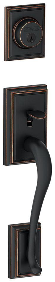 Addison Handke Free Shipping! Schlage F58 ADD 505 Addison Exterior Handleset with ...