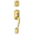 thumbnail image 1 of Schlage F58 CAM 505 Camelot Exterior Handleset with Deadbolt, Bright Brass (Exterior Half Only), 1 of 7