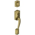 thumbnail image 1 of Schlage F58 CAM 609 Camelot Exterior Handleset with Deadbolt, Antique Brass (Exterior Half Only), 1 of 7