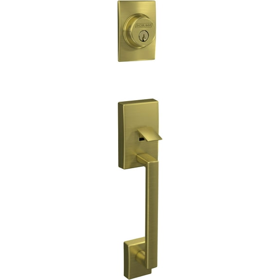 Schlage F58-Cen Century Single Cylinder Exterior Entrance Handleset From The F-Series -