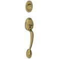 thumbnail image 1 of Schlage F58 PLY 609 Plymouth Exterior Handleset with Deadbolt, Antique Brass (Exterior Half Only), 1 of 4