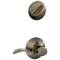 thumbnail image 1 of Schlage F59 ACC 620 RH Accent Interior Right-Handed Lever with Deadbolt, Antique Pewter (Interior Half Only), 1 of 2