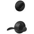 thumbnail image 1 of Schlage F59 ACC 622 RH Accent Interior Right-Handed Lever with Deadbolt, Matte Black (Interior Half Only), 1 of 2