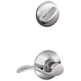 thumbnail image 1 of Schlage F59 ACC 625 RH Accent Interior Right-Handed Lever with Deadbolt, Bright Chrome (Interior Half Only), 1 of 2
