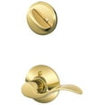 thumbnail image 1 of Schlage F59-ACC-LH Accent Left Handed Single Cylinder Interior Pack, Polished Brass, 1 of 2
