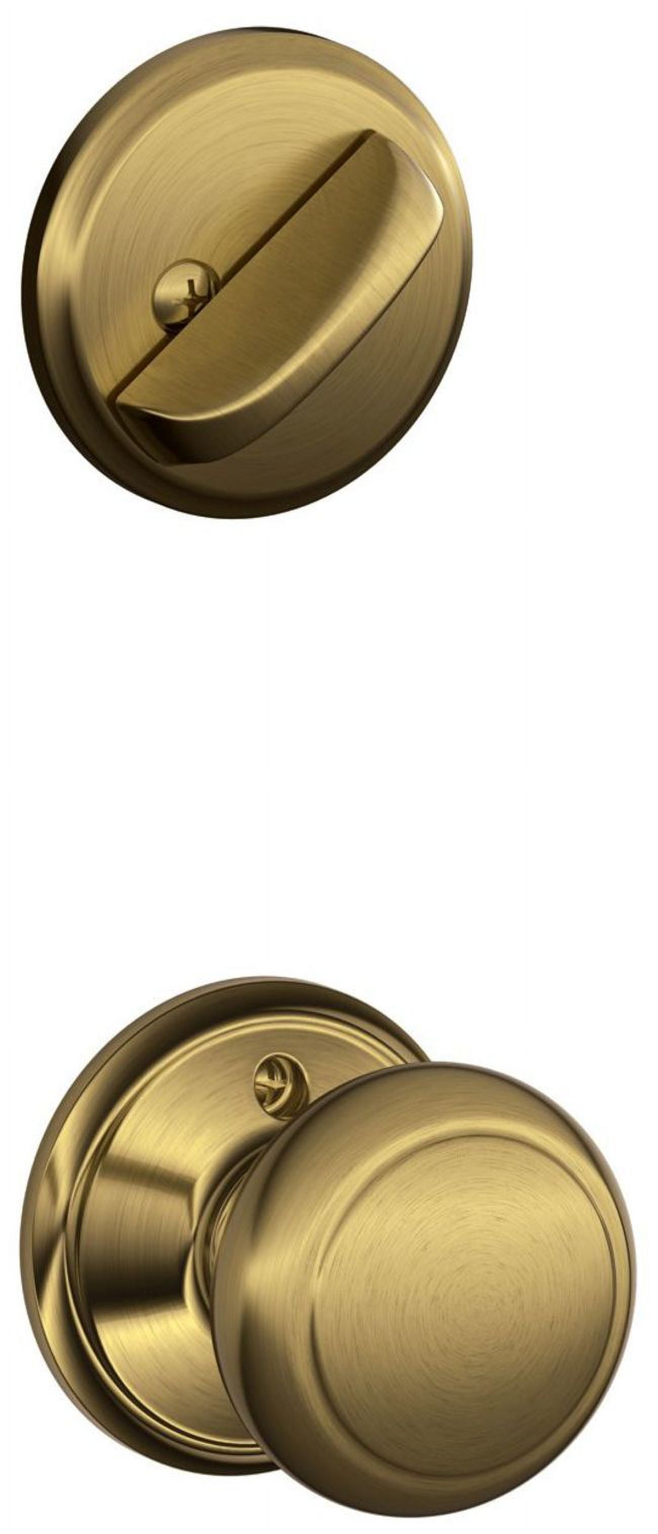 Schlage F59 AND 620 Andover Interior Knob With Deadbolt, Antique Pewter Interior Half Only 06be9a22 Afe0 44ac B19c Afd884d09862.5af0a77bf07b926a258e1258ec469720
