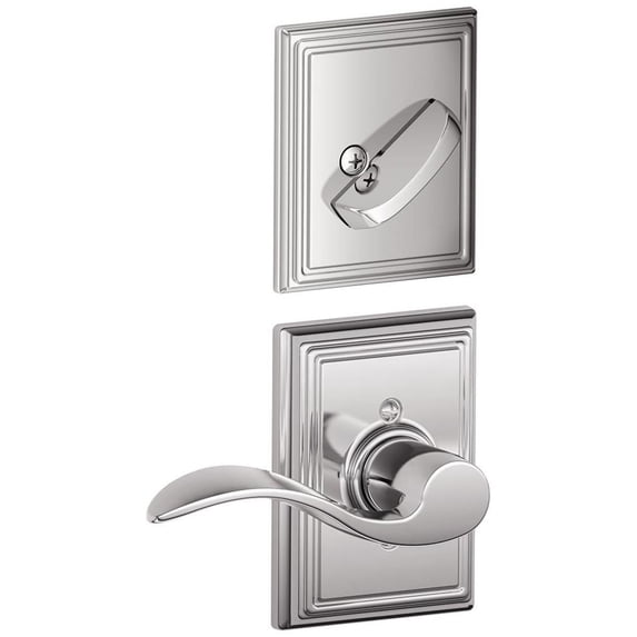 Schlage F59ACC625ADDRH Accent Right Handed Single Cylinder Interior Pack - Chrome