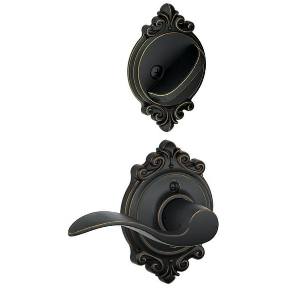 Schlage F59-Acc-Brk-Rh Accent Right Handed Single Cylinder Interior Pack - Bronze