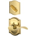 thumbnail image 1 of Schlage F59ACC605CAMLH Accent Left Handed Single Cylinder Interior Pack - Brass, 1 of 3