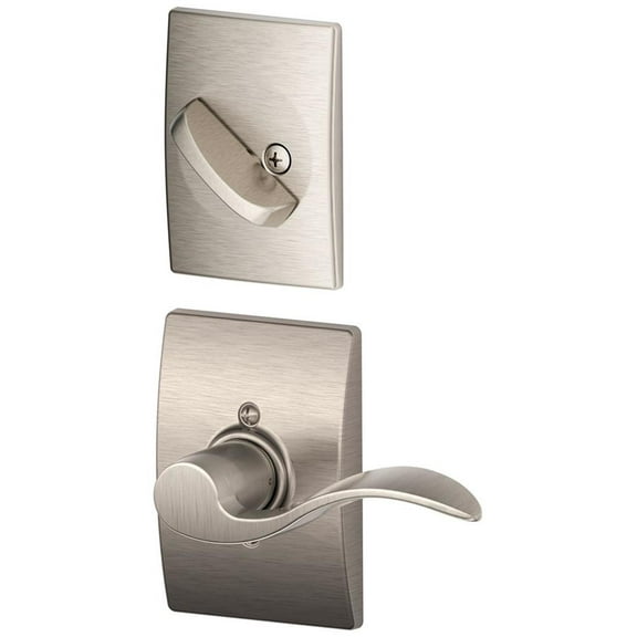 Schlage F59-Acc-Cen-Lh Accent Left Handed Single Cylinder Interior Pack - Nickel