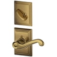 thumbnail image 1 of Schlage F59FLA609ADDLH Flair Left Handed Single Cylinder Interior Pack - Brass, 1 of 4