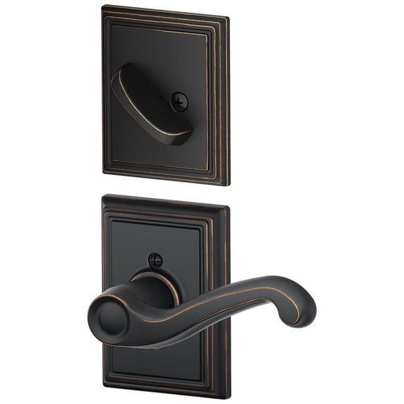 Schlage F59-Fla-Add-Lh Flair Left Handed Single Cylinder Interior Pack - Bronze