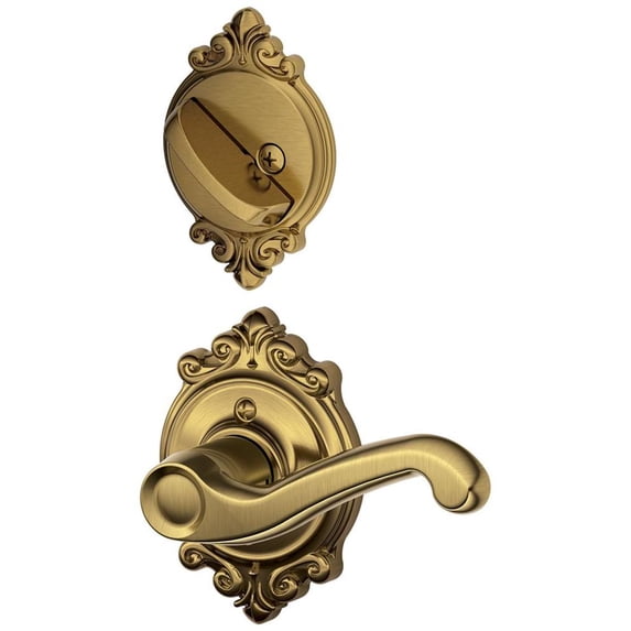 Schlage F Series Flair Dummy Interior Pack with Brookshire Rosette