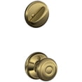thumbnail image 1 of Schlage F59 GEO 609 Georgian Interior Knob with Deadbolt, Antique Brass (Interior Half Only), 1 of 2