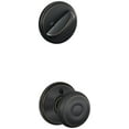thumbnail image 1 of Schlage F59 GEO 716 Georgian Interior Knob with Deadbolt, Aged Bronze (Interior Half Only), 1 of 1