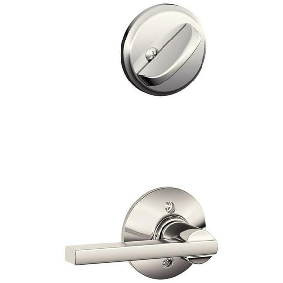 Schlage F59 LAT 618 Latitude Lever Interior Single Cylinder Deadbolt, Polished Nickel (Interior Half Only)