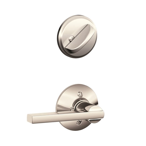 Schlage F59 LAT 618 Latitude Lever Interior Single Cylinder Deadbolt, Polished Nickel Interior Half Only