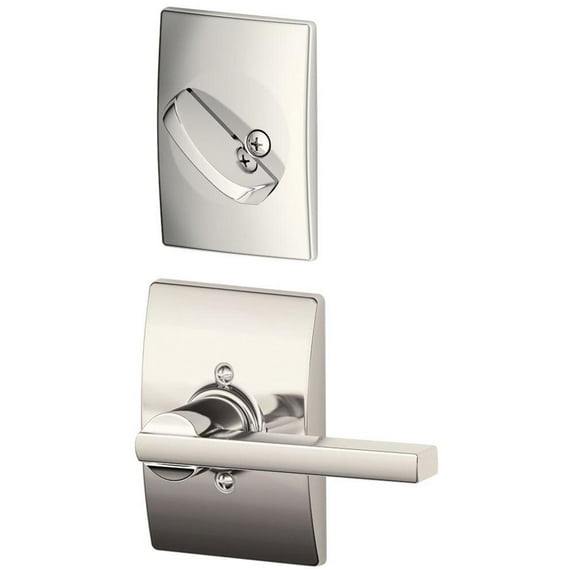 Schlage F59-Lat-Cen Latitude Single Cylinder Interior Pack - Nickel