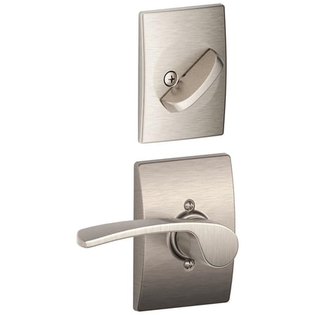Schlage F59 MER 619 CEN Century Collection Merano Right-Handed Handleset Interior Lever, Satin Nickel (Interior Half Onl