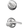 thumbnail image 1 of Schlage F59 MER 625 LH Merano Interior Left-Handed Lever with Deadbolt, Bright Chrome (Interior Half Only), 1 of 2