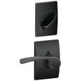 thumbnail image 1 of Schlage F59 MER 716 CEN Century Collection Merano Right-Handed Handleset Interior Lever, Aged Bronze (Interior Half Only, 1 of 2