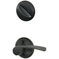 thumbnail image 1 of Schlage F59 MER 716 LH Merano Interior Left-Handed Lever with Deadbolt, Aged Bronze (Interior Half Only), 1 of 2