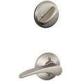 thumbnail image 1 of Schlage F59 MNH 619 RH Manhattan Interior Right-Handed Lever with Deadbolt, Satin Nickel (Interior Half Only), 1 of 2