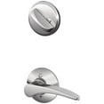 thumbnail image 1 of Schlage F59 MNH 625 LH Manhattan Interior Left-Handed Lever with Deadbolt, Bright Chrome (Interior Half Only), 1 of 2