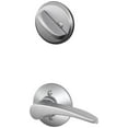 thumbnail image 1 of Schlage F59 MNH 626 LH Manhattan Interior Left-Handed Lever with Deadbolt, Brushed Chrome (Interior Half Only), 1 of 2