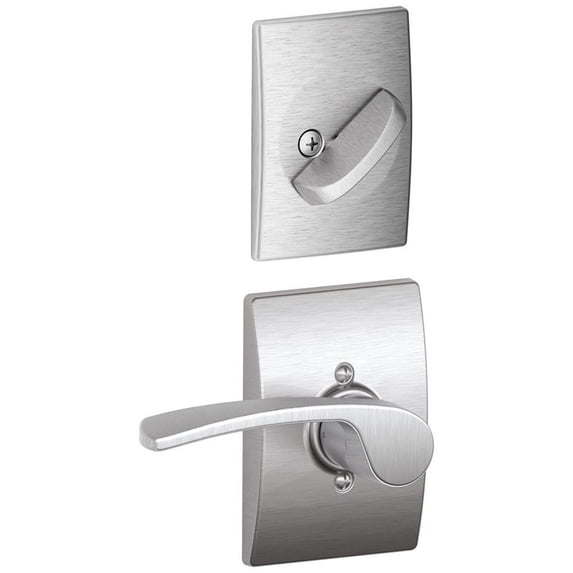 Schlage F59MER626CENRH Merano Right Handed Single Cylinder Interior Pack - Chrome