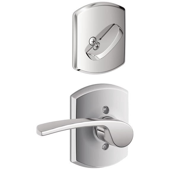 Schlage F59-Mer-Grw-Rh Merano Right Handed Single Cylinder Interior Pack - Chrome