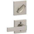 thumbnail image 1 of Schlage F59 NBK 619 COL Collins Trim Northbrook Interior Handle set Lever, Satin Nickel Interior Half Only, 1 of 3