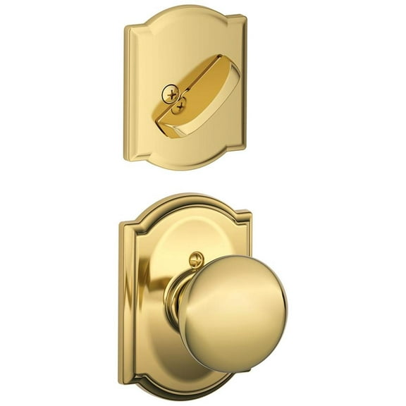 Schlage F59-Ply-Cam Plymouth Single Cylinder Interior Pack - Brass
