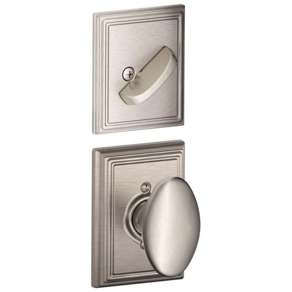 Schlage F59SIE619ADD Siena Single Cylinder Interior Pack - Nickel