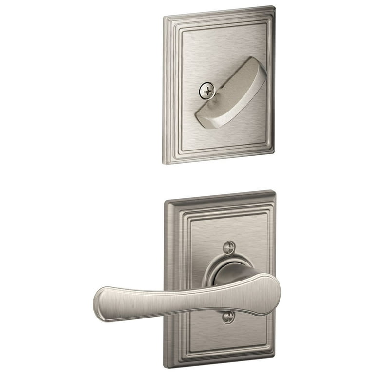 Schlage F59 VLA 619 ADD 12-326 10-269 134 N N SL Addison Collection Avila  Handleset Interior Lever, Satin Nickel (Interi