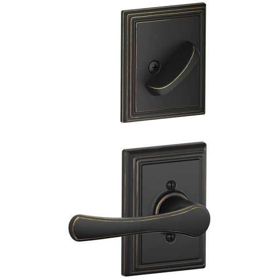 Schlage F59 VLA 716 ADD 12-326 10-269 134 N N SL Addison Collection Avila Handleset Interior Lever, Aged Bronze (Interio