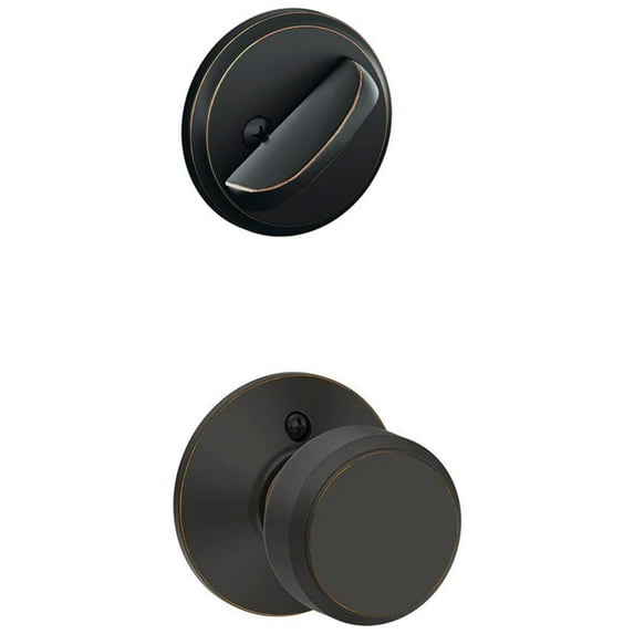 Schlage F59BWE716 Bowery Interior Trim knob, Aged Bronze