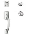 thumbnail image 1 of Schlage F60GRW625GEO Greenwich Active Door Handleset with Georgian Interior, Polished Chrome, 1 of 1