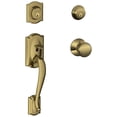 thumbnail image 1 of Schlage F62CAM609PLY Double Cylinder Handleset - Brass, 1 of 6