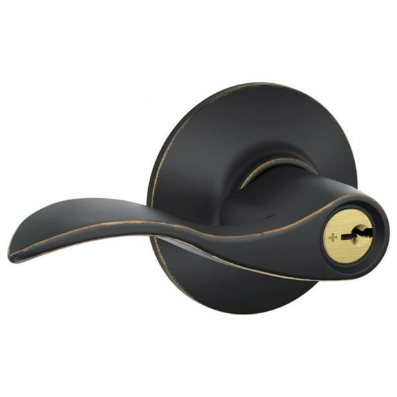 SCHLAGE F80ACC716LH LH Accent Lever Storeroom C KWY 16211 10