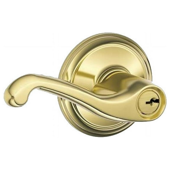 Schlage F80-Fla-Rh Flair Right Handed Single Cylinder Keyed Entry Storeroom Door Lever Set