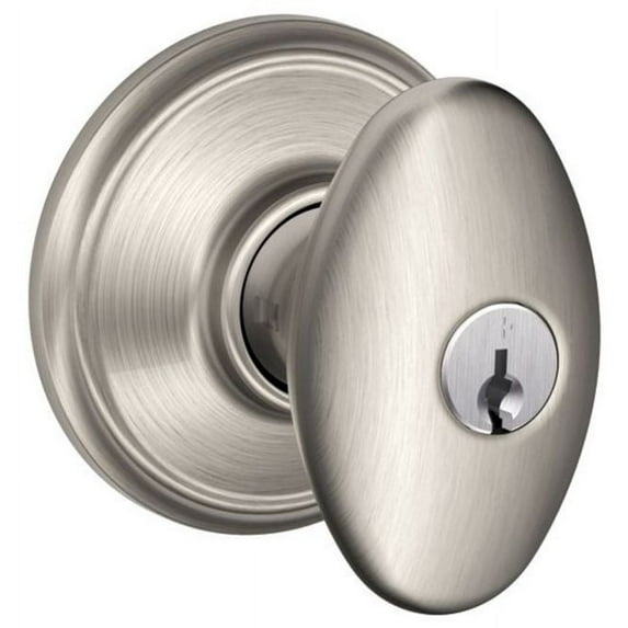 Schlage F80-Sie Siena Storeroom Door Knob - Nickel