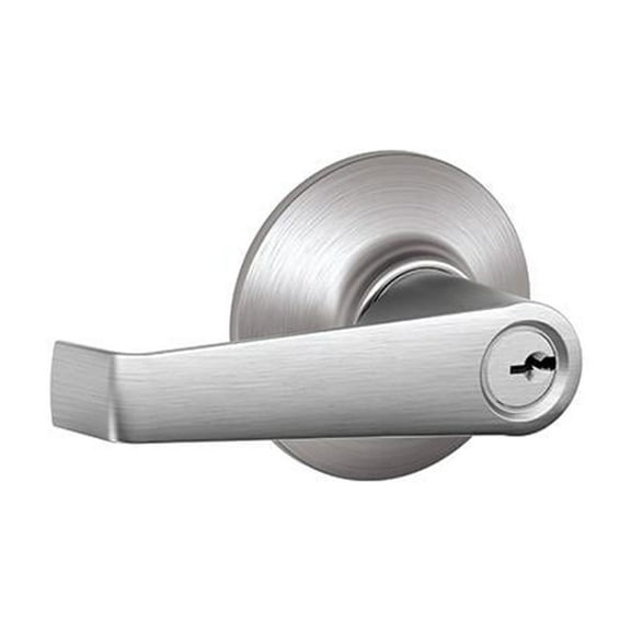 Schlage F80CSSK V ELA 626 Elan Light Commercial Keyed Storeroom Lever, Satin Chrome