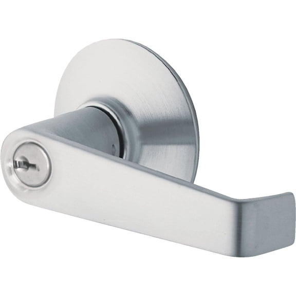 Schlage F80CSSK V ELA 626 Elan Light Commercial Keyed Storeroom Lever, Satin Chrome
